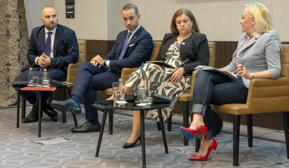 Sa panela o stanju otvorenih podataka i digitalizacije na Zapadnom Balkanu. Foto: BIRN/Samir Kajošević