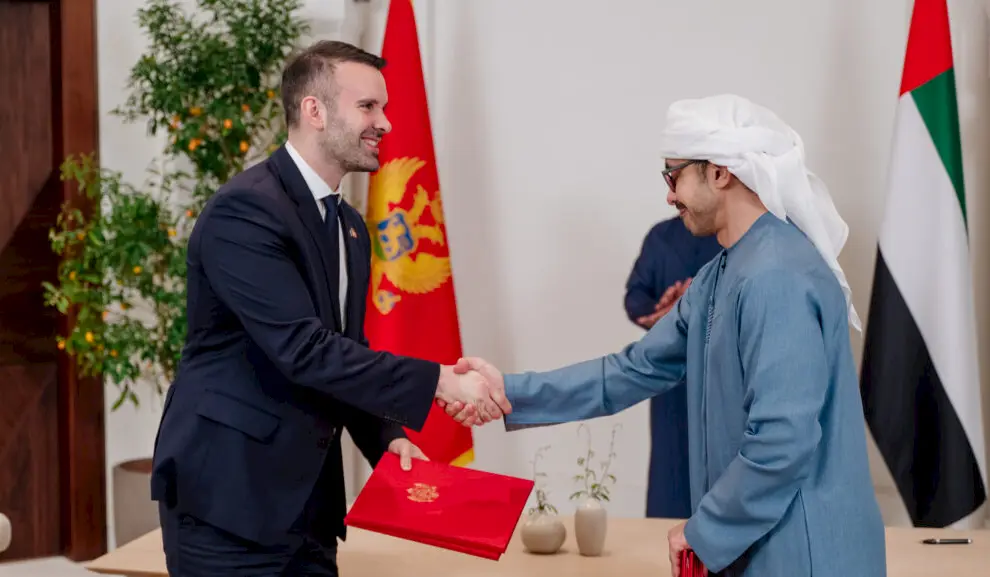 Sa potpisivanja sporazuma između vlada Crne Gore i UAE. Foto: Vlada Crne Gore