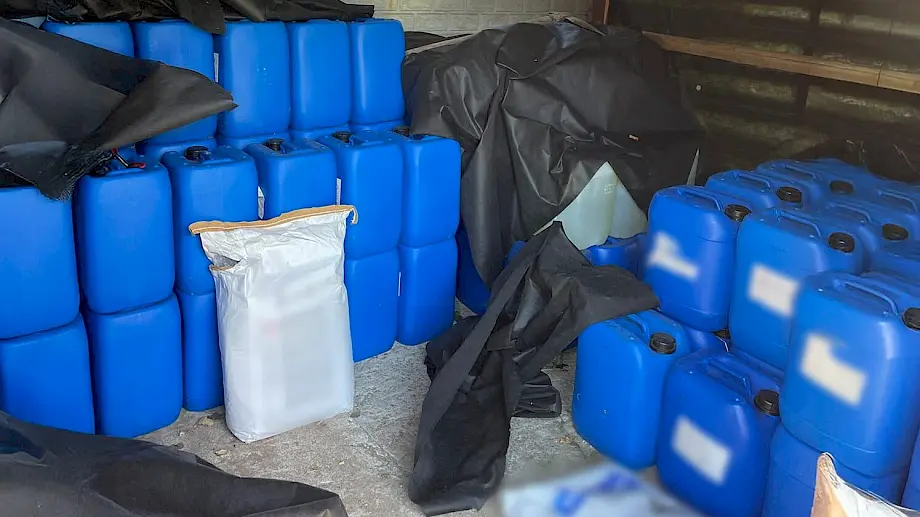 Laboratorija za proizvodnju metamfetamina u Poljskoj. Foto: Centralne Biuro Śledcze Policji